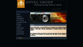 What Goyalgroupindia.in website looked like in 2022 (1 year ago)