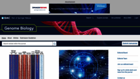 What Genomebiology.com website looked like in 2022 (1 year ago)