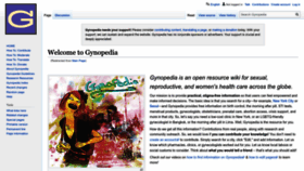 What Gynopedia.org website looked like in 2022 (1 year ago)
