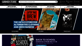 What Grindstore.com website looked like in 2022 (1 year ago)