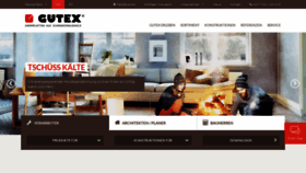 What Gutex.de website looked like in 2022 (1 year ago)