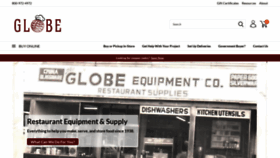 What Globeequipment.com website looked like in 2022 (1 year ago)
