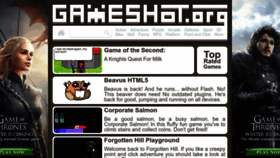 What Gameshot.org website looked like in 2022 (1 year ago)