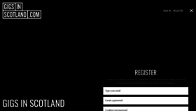 What Gigsinscotland.com website looked like in 2022 (1 year ago)