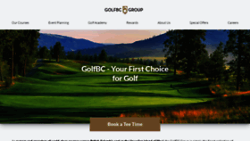 What Golfbc.com website looked like in 2022 (1 year ago)