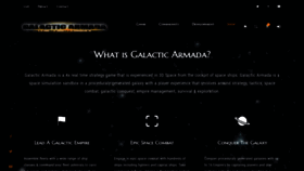 What Galacticarmada.com website looked like in 2022 (1 year ago)