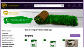 What Gazonu.ru website looked like in 2022 (1 year ago)