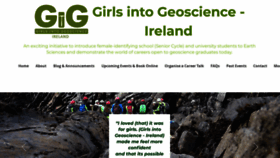 What Girlsintogeoscienceireland.com website looked like in 2022 (1 year ago)