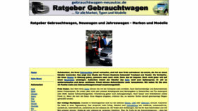 What Gebrauchtwagen-neuautos.de website looked like in 2022 (1 year ago)