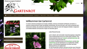 What Gartenrot.de website looked like in 2022 (1 year ago)