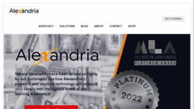 What Goalexandria.com website looked like in 2022 (1 year ago)