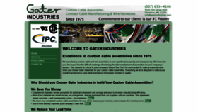 What Gaterindustries.com website looked like in 2022 (1 year ago)