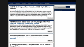 What Gujaratrojgar.org website looked like in 2022 (1 year ago)