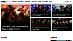 What Gamerant.com website looked like in 2022 (1 year ago)