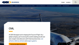 What Gknaerospace.com website looked like in 2022 (1 year ago)