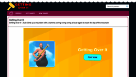 What Gettingoverit.co website looked like in 2022 (1 year ago)