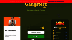 What Gangsterzz.io website looked like in 2022 (1 year ago)