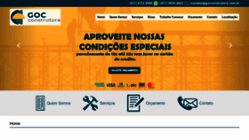 What Gocconstrutora.com.br website looked like in 2022 (1 year ago)
