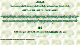 What Gbfe.de website looked like in 2022 (2 years ago)