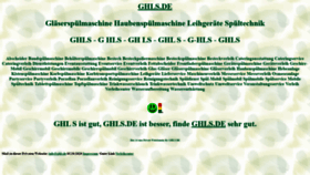 What Ghls.de website looked like in 2022 (1 year ago)