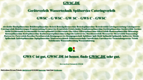 What Gwsc.de website looked like in 2022 (1 year ago)