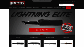 What Grindworx.com website looked like in 2022 (1 year ago)