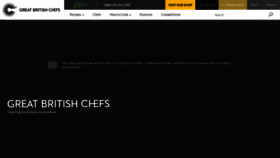 What Greatbritishchefs.com website looked like in 2022 (1 year ago)