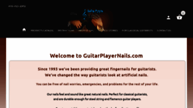 What Guitarplayernails.com website looked like in 2022 (1 year ago)