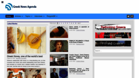 What Greeknewsagenda.gr website looked like in 2022 (1 year ago)