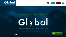 What Globalcu.org website looked like in 2022 (1 year ago)