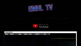 What Gmhl.tv website looked like in 2022 (1 year ago)