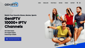 What Geniptv.com website looked like in 2022 (1 year ago)