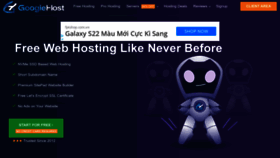 What Googiehost.com website looked like in 2022 (1 year ago)