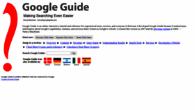 What Googleguide.com website looked like in 2022 (1 year ago)