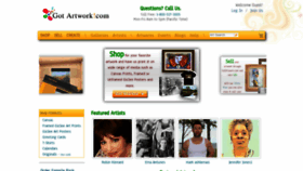 What Gotartwork.com website looked like in 2022 (1 year ago)