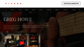 What Greghowe.com website looked like in 2022 (1 year ago)