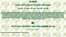 What Glah.de website looked like in 2022 (1 year ago)