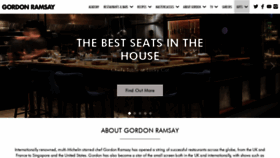 What Gordonramsay.com website looked like in 2022 (1 year ago)