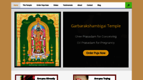 What Garbarakshambigai.org website looked like in 2022 (1 year ago)