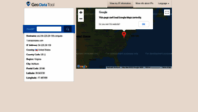 What Geodatatool.com website looked like in 2022 (2 years ago)