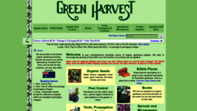 What Greenharvest.com.au website looked like in 2022 (1 year ago)