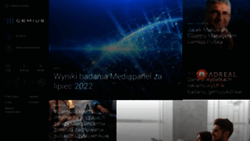 What Gemius.pl website looked like in 2022 (1 year ago)