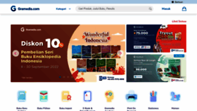 What Gramedia.com website looked like in 2022 (1 year ago)