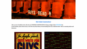 What Guysread.com website looked like in 2022 (1 year ago)
