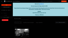 What Goredb.com website looked like in 2022 (1 year ago)