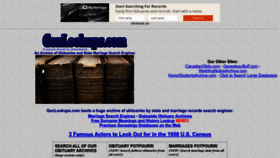 What Genlookups.com website looked like in 2022 (1 year ago)