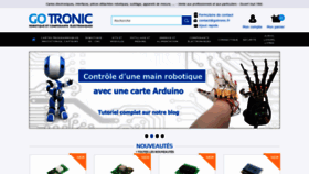What Gotronic.fr website looked like in 2022 (1 year ago)
