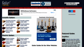 What Guitarsite.com website looked like in 2022 (1 year ago)