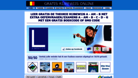What Gratisrijbewijsonline.be website looked like in 2022 (1 year ago)