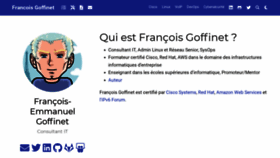 What Goffinet.org website looked like in 2022 (1 year ago)